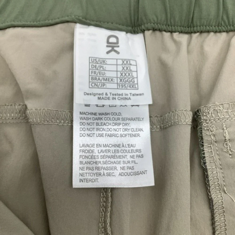 Little Donkey Andy Mens Dry Tech Lightweight Cargo Shorts Tan‎ Size XXL NWT